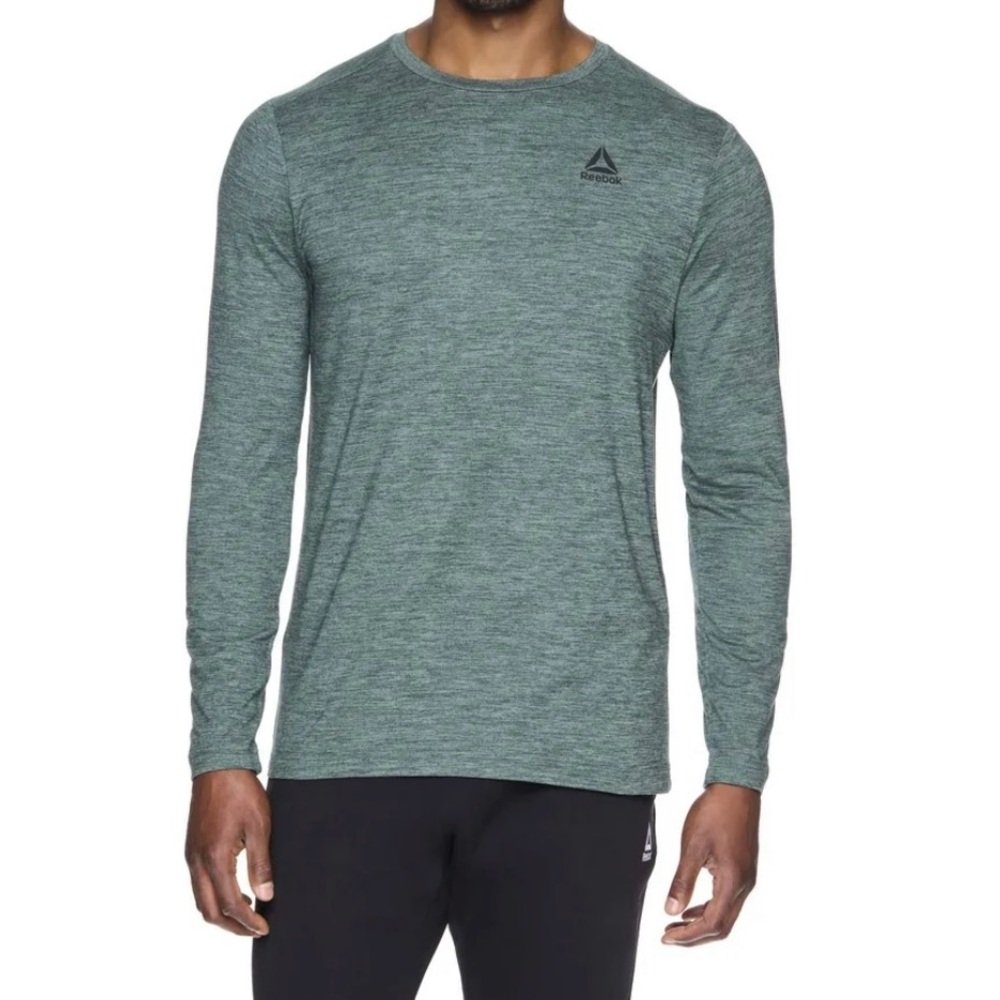 Reebok Green Long Sleeve Performance Tee